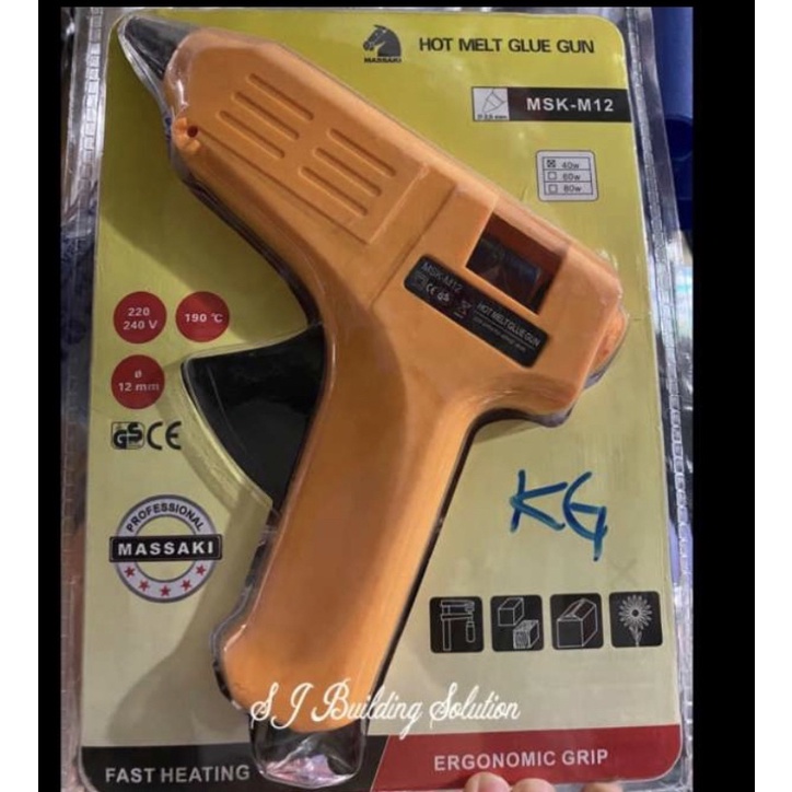 Pistol Lem Glue Gun Massaki Glue Gun / Lem Tembak Besar 40watt Massaki Bagus