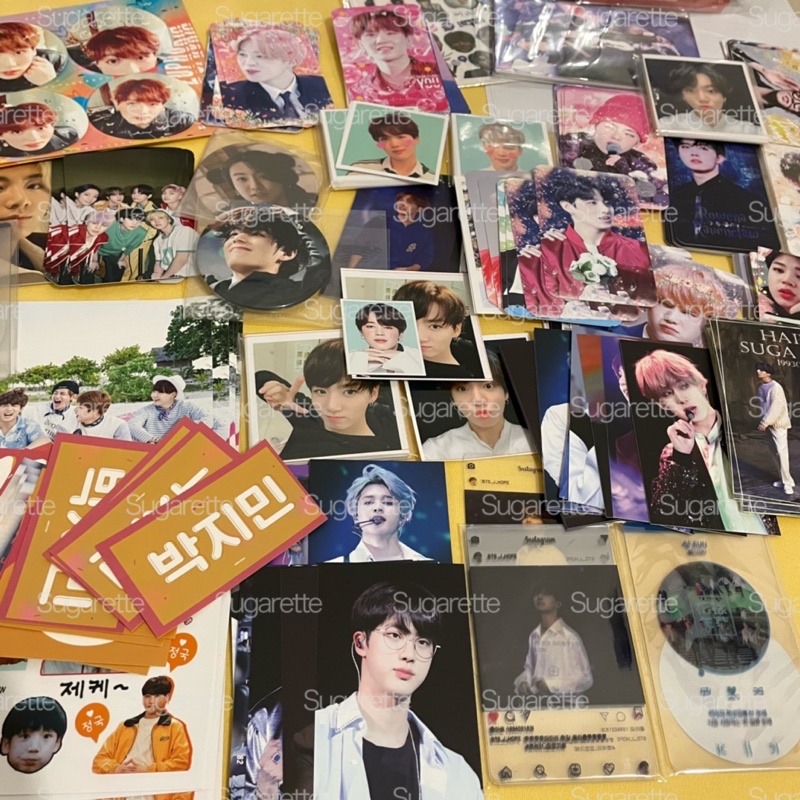 [READY STOCK] Unoffical BTS Freebies Photocard, Postcard, Sticker Cetakan Korea