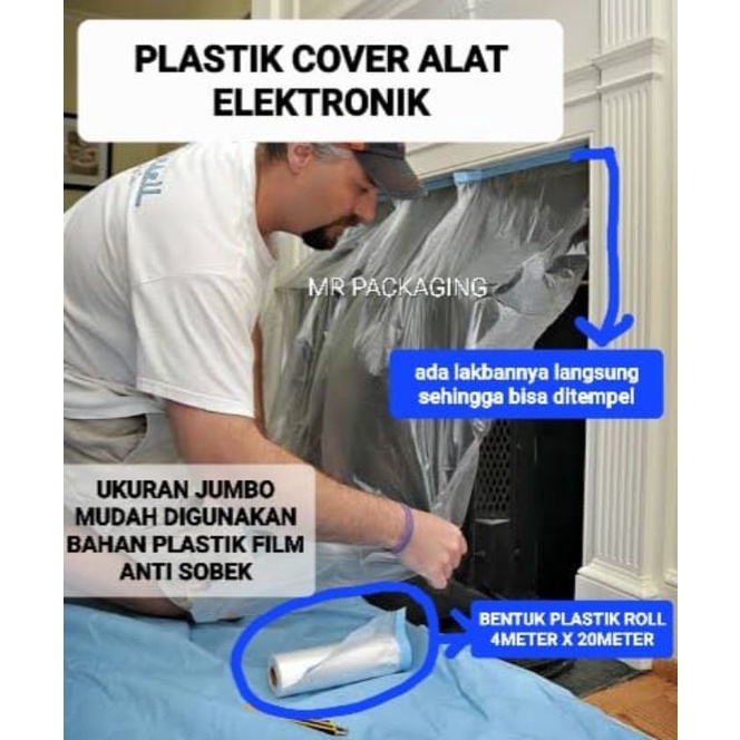 Plastik Cover Barang Elektronik | Plastik Pengganti Koran Bekas | Maska Tape Masking tape oil painti