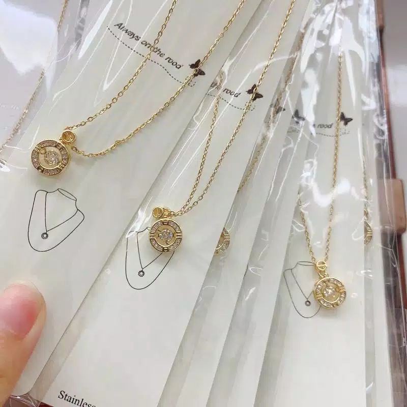 kalung titanium//kalung//titanium//perhiasan//kalung permata//titanium