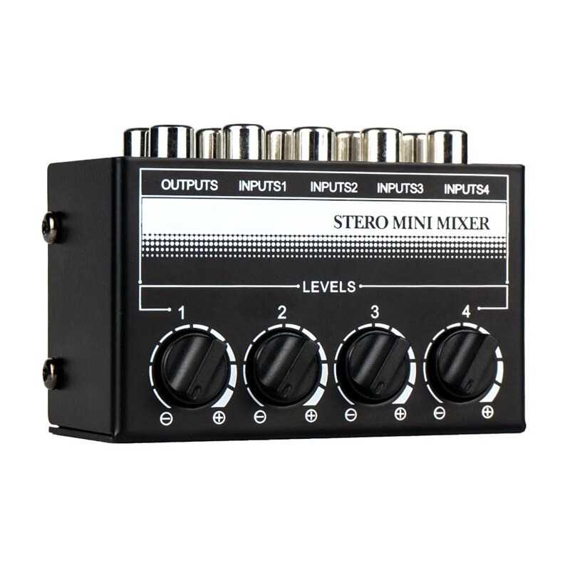 Professional Ultra-Compact Mini Mixer Amplifier 4 Channel