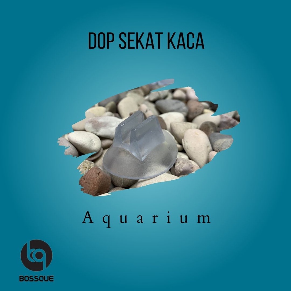 Dop Sekat Kaca Penyekat Aquarium Aquascape Ikan Hias Cupang Channa Guppy Moly