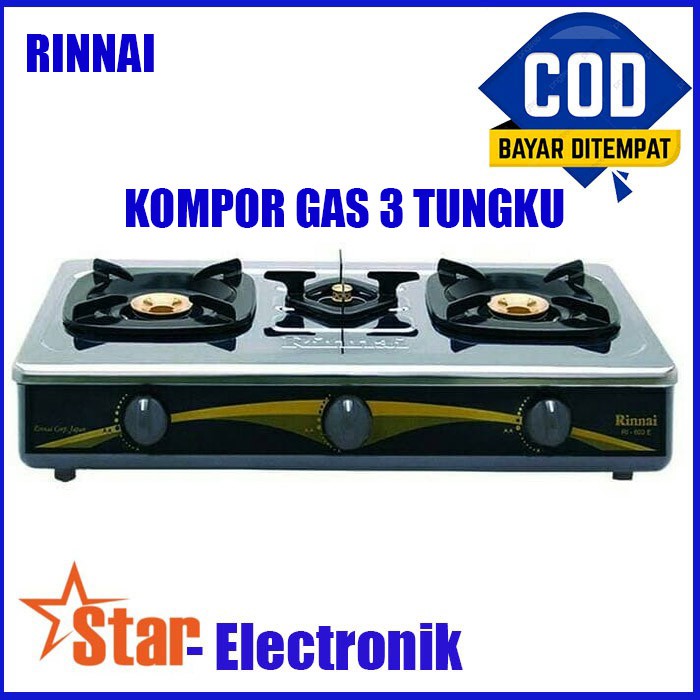 RINNAI RI-603E KOMPOR GAS 3 TUNGKU RI603E