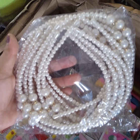 Bando Mutiara Korea / Headband Wanita / Bandana Anak Aksesoris Rambut / Bando Pearl