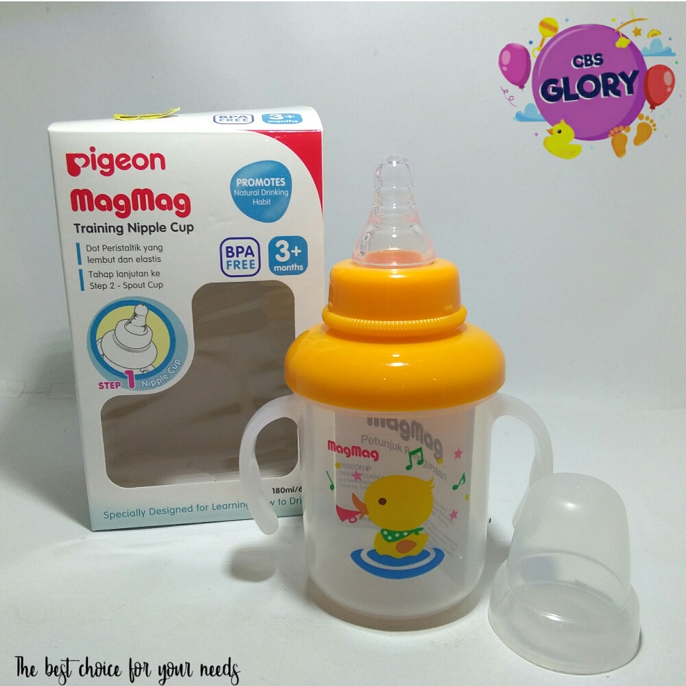 Pigeon Mag Mag Step 1 Niple Cup Atau Dot Untuk Usia 3+ Bulan BPA Free