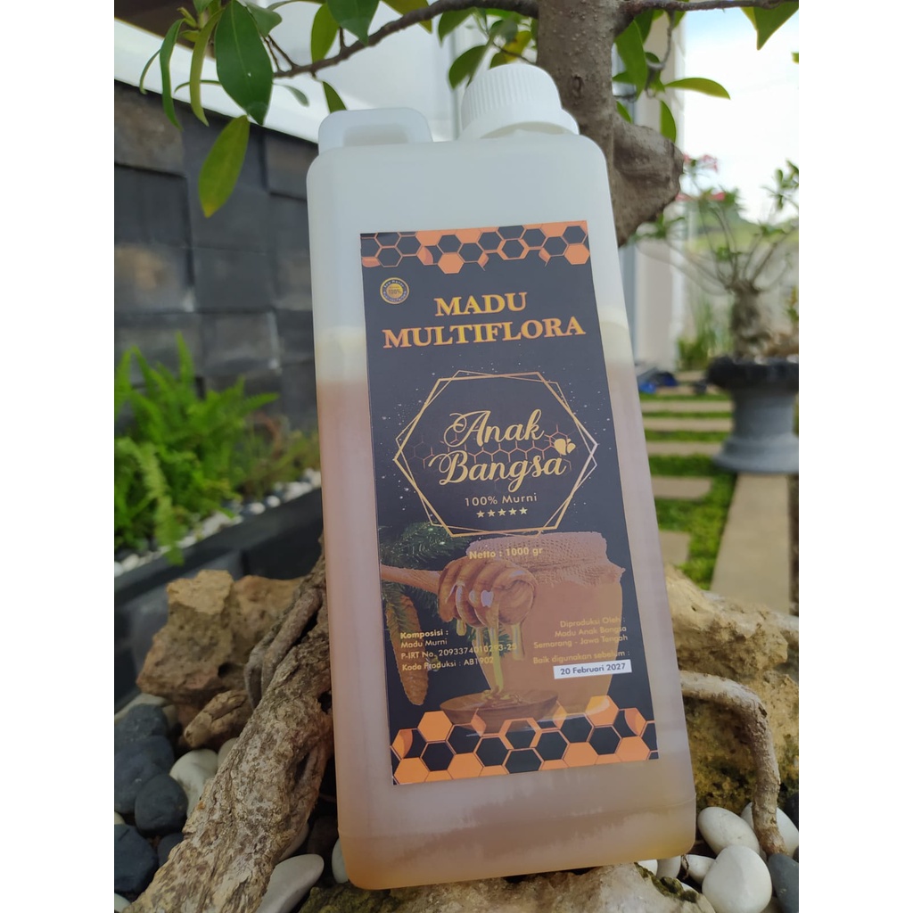 

PROMO !! Madu Anak Bangsa 1000gr 100% Murni ORIGINAL Natural Raw Honey Dinkes P-IRT