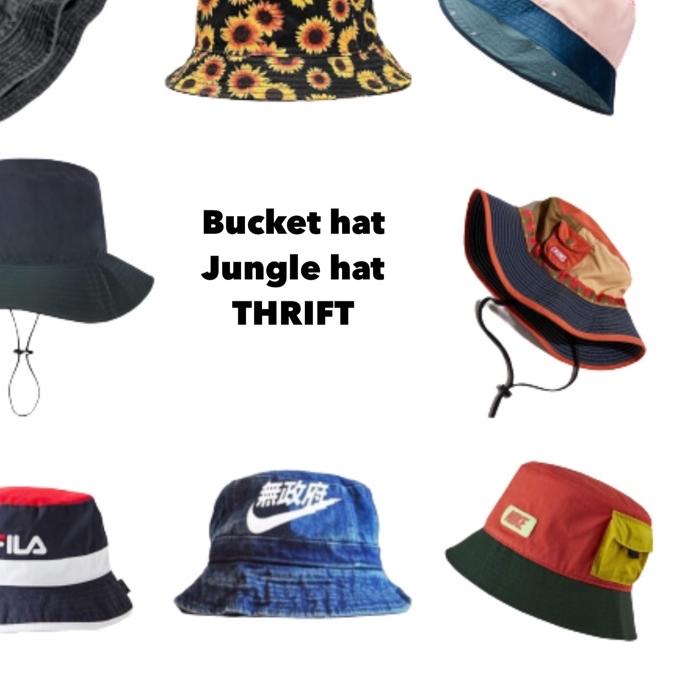 ☄️Penawaran [COD] Bucket hat - Jungle hat Thrift - Aesthestic Vintage | Topi Gunung | Outdoor | Topi