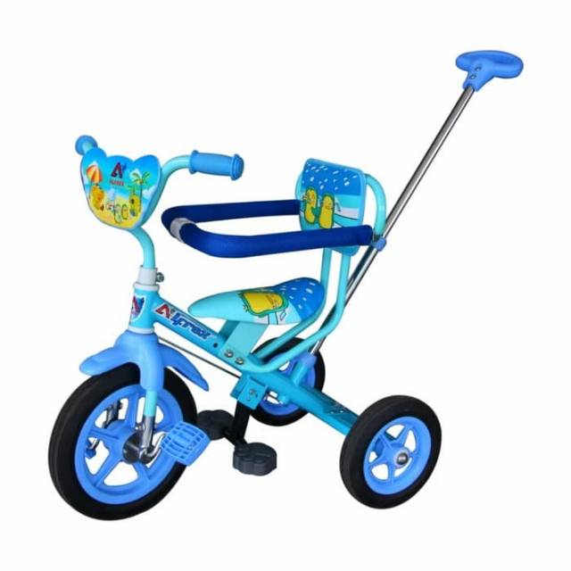 Sepeda anak roda tiga arava cat biru