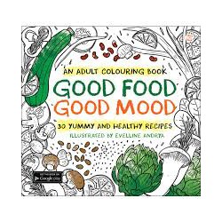 Art Therapy Buku Mewarnai Anti Stress Dewasa Adult Coloring Book Good Food Good Mood