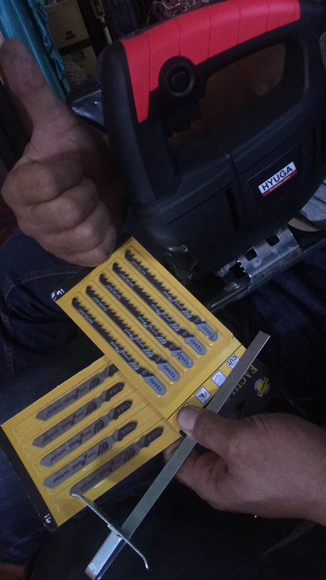 Promo Mesin Jigsaw Gergaji Kayu Triplek Besi Uchiha Type Heavy Duty Japan Bonus 5 Mata