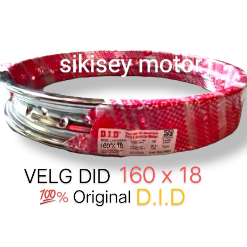 VELG 160-18 DID CHROME 36Hole VELG RX KING