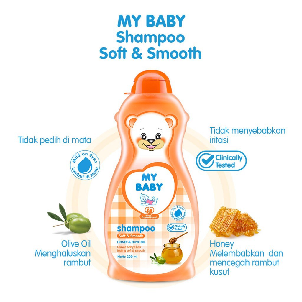 MY BABY SHAMPOO VARIAN CANDLE NUT &amp; AVOCADO DAN HONEY &amp; OLIVE OIL 200ML DAN 100 ML