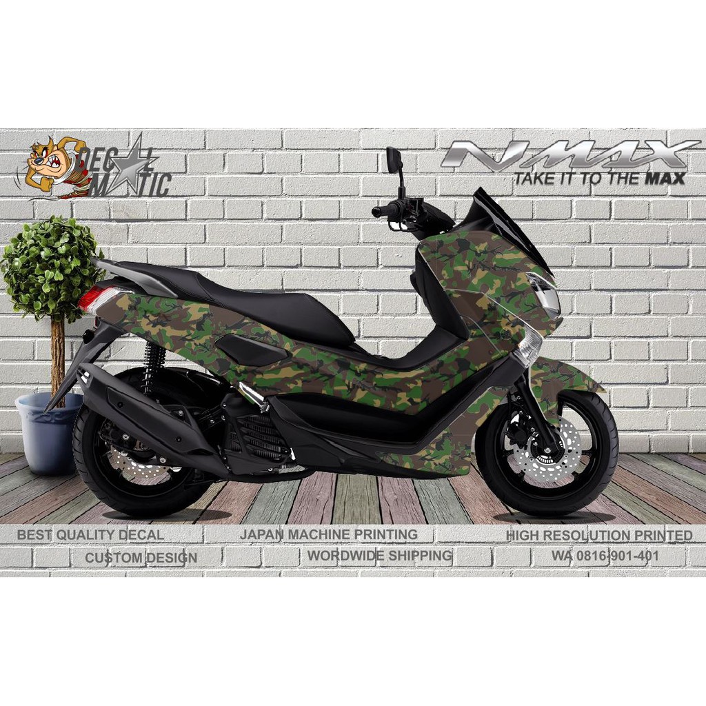 Decal Stiker Full body yamaha Nmax N max 2015 2016 2017 2018 2019 -  Loreng  / Doreng