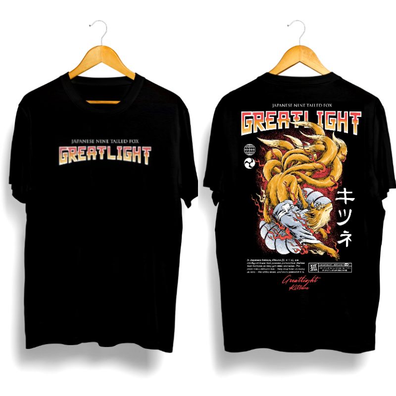 kaos pria/JAPANESE KITSUNE GREATLIGHT ORIGINAL/kaos japan