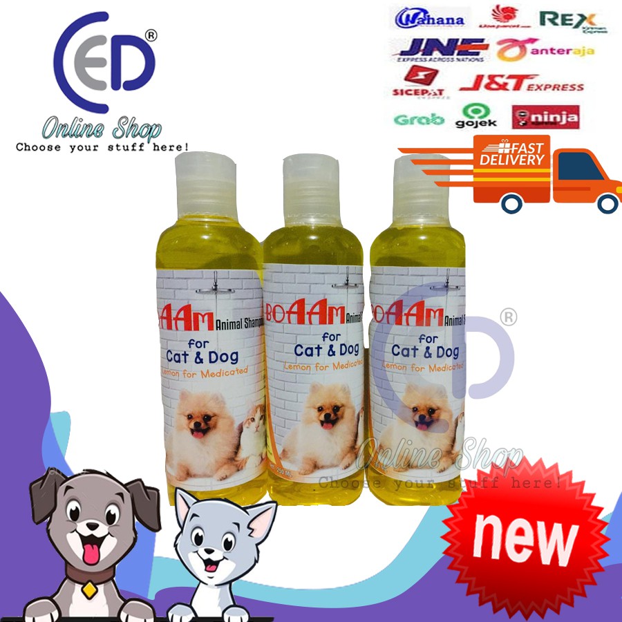 SHAMPOO BOAAM KUCING &amp; ANJING LEMON FOR MEDICATED 250ML