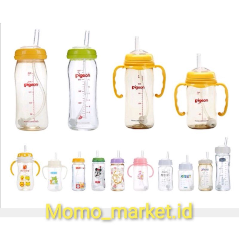 Sedotan Pengganti Nipple Straw Replacement Botol Susu Wide Neck dan Slim / Standar Neck