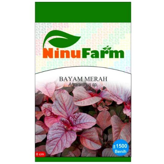 Benih Biji Bayam Merah - Ninu Farm