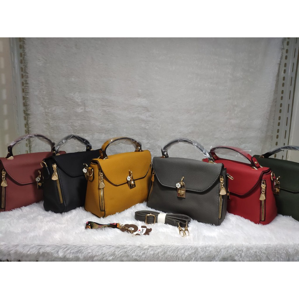 JK 333 TAS SELEMPANG WANITA IMPORT SLINGBAG Y109021 U3367 T464 C8394  E571  PX238 Z10902 KUNING KUNYIT