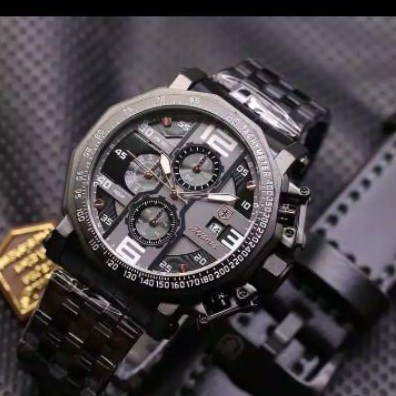 JAM TANGAN PRIA TETONIS RANTAI 6012 ORIGINAL BONUS KULIT FREE BOX TRY0058