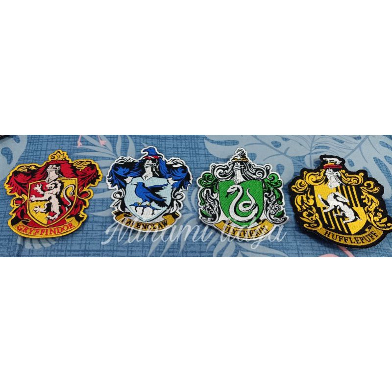 bordir emblem patch harry asrama sihir ukuran besar / kecil