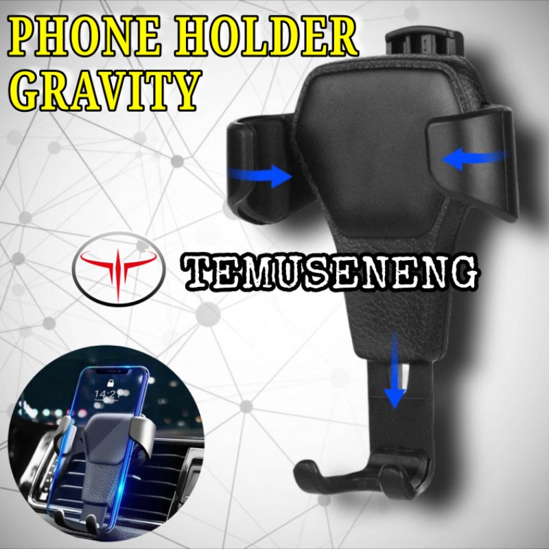 Car Holder Phone Holder Car Air Vent Holder Hp Mobil Ac Gravity