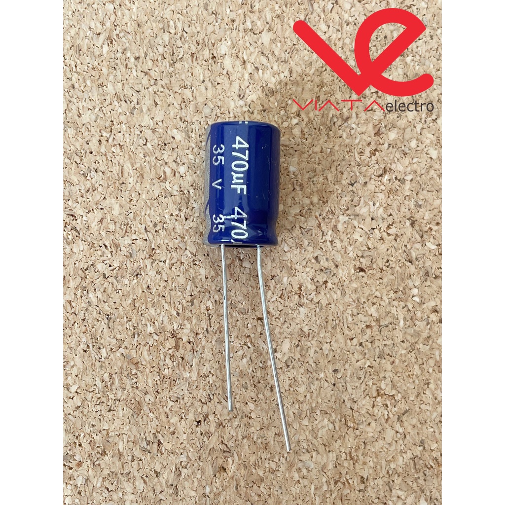 KAPASITOR ELCO 470UF 35V (1 BUAH) KAPASITOR CAPACITOR ELKO KAPASITOR 470 UF 35 V