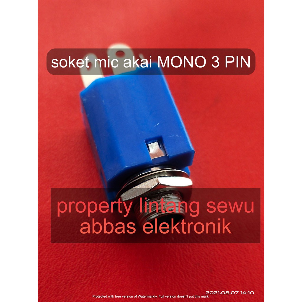 SOKET AKAI MONO SOCKET SOCET MIK MIC AKAI MONO