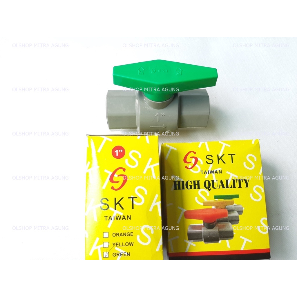 OLS Stop Kran Ball Valve 1&quot; in inch Taiwan Balvalep Pvc Polos 1&quot; inch