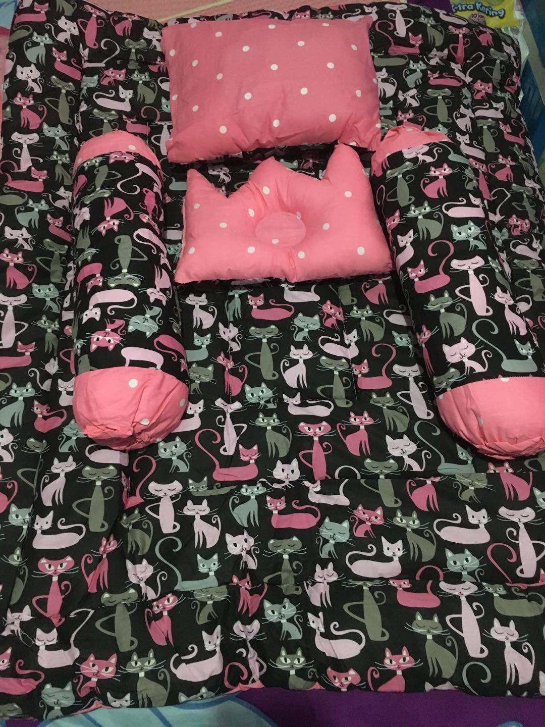 Bedding Set  - Pink Cat
