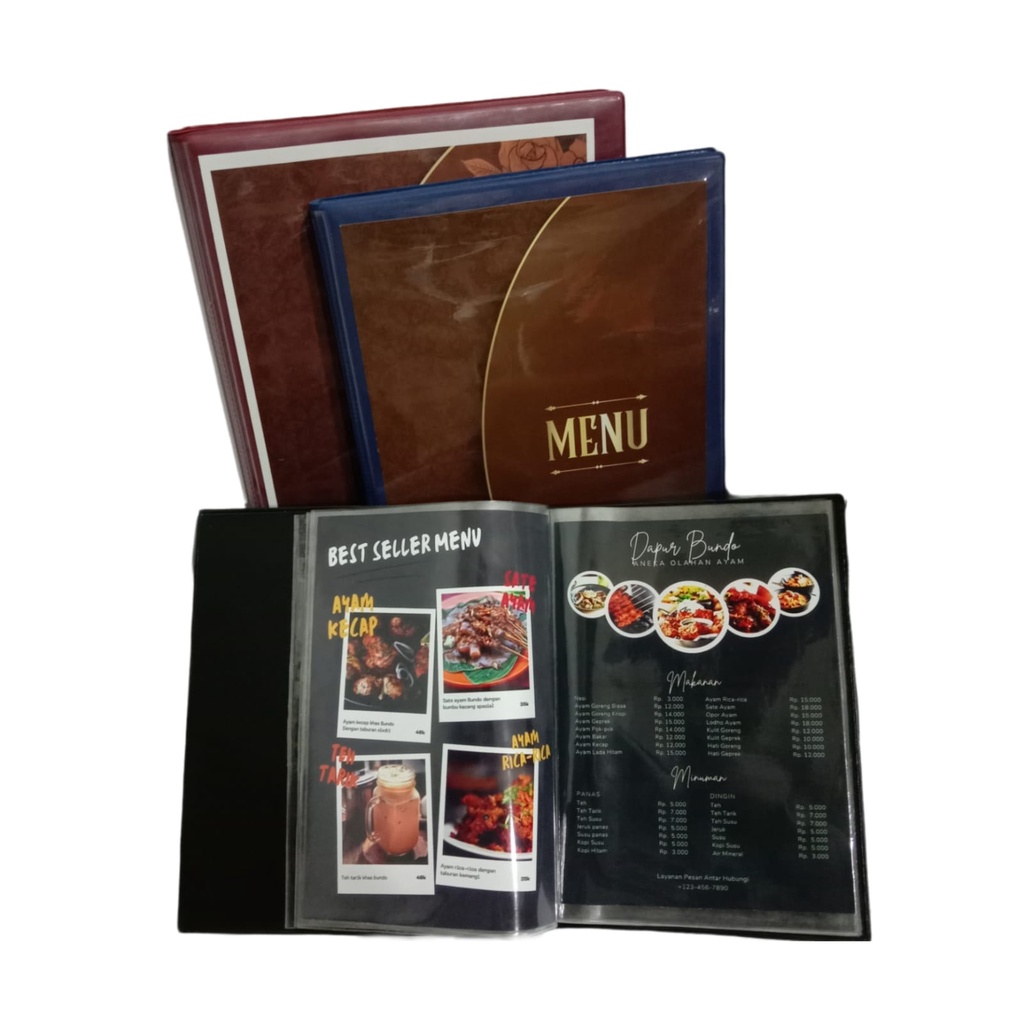 

YUSHINCA- CLEAR HOLDER MENU KWARTO ( BUKU MENU ) / MF MENU KWARTO