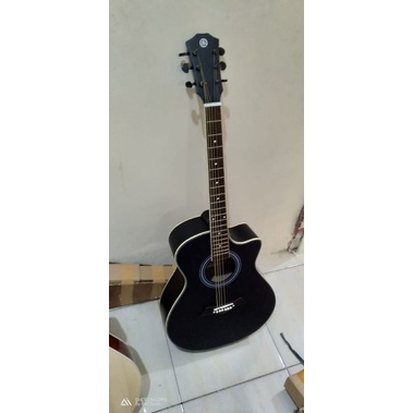 Gitar akustik jumbo Gitar bonus tas+senar Cadangan