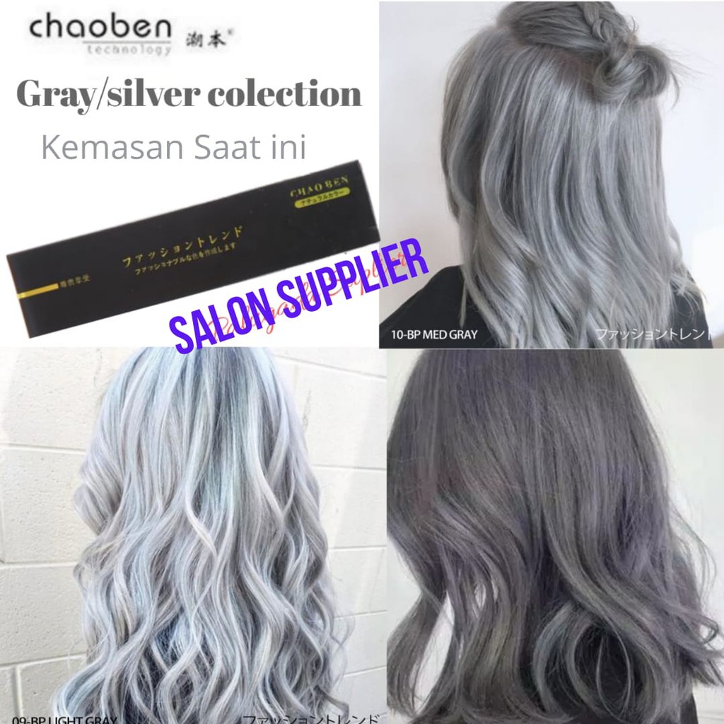 (COD BISA) CAT RAMBUT FASHION GRAY (ABU-ABU) HIGH LIGHT OMBRE PEWARNA RAMBUT 100ML
