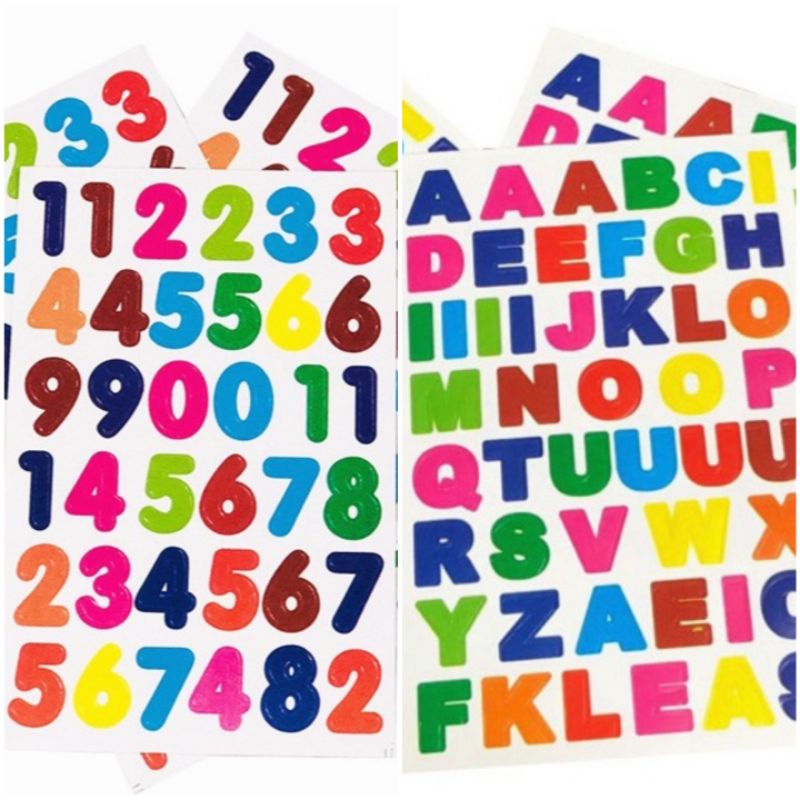 

Stiker Sticker Abjad Huruf dan Reward Bintang Star