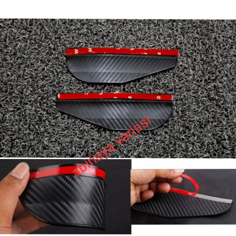Talang air Spion Mobil ALL NEW FORD FOCUS RS Motif Carbon Hitam