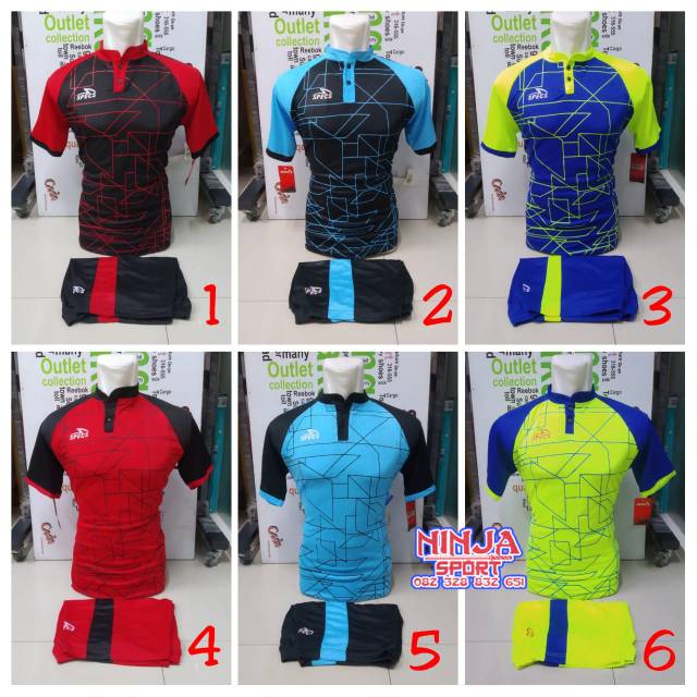 SPC KERAH
 Baju Kaos Olahraga Jersey Bola Setelan Futsal / Volly