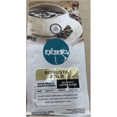 

Kopi Excelso Robusta Gold Biji Kopi 200 gr