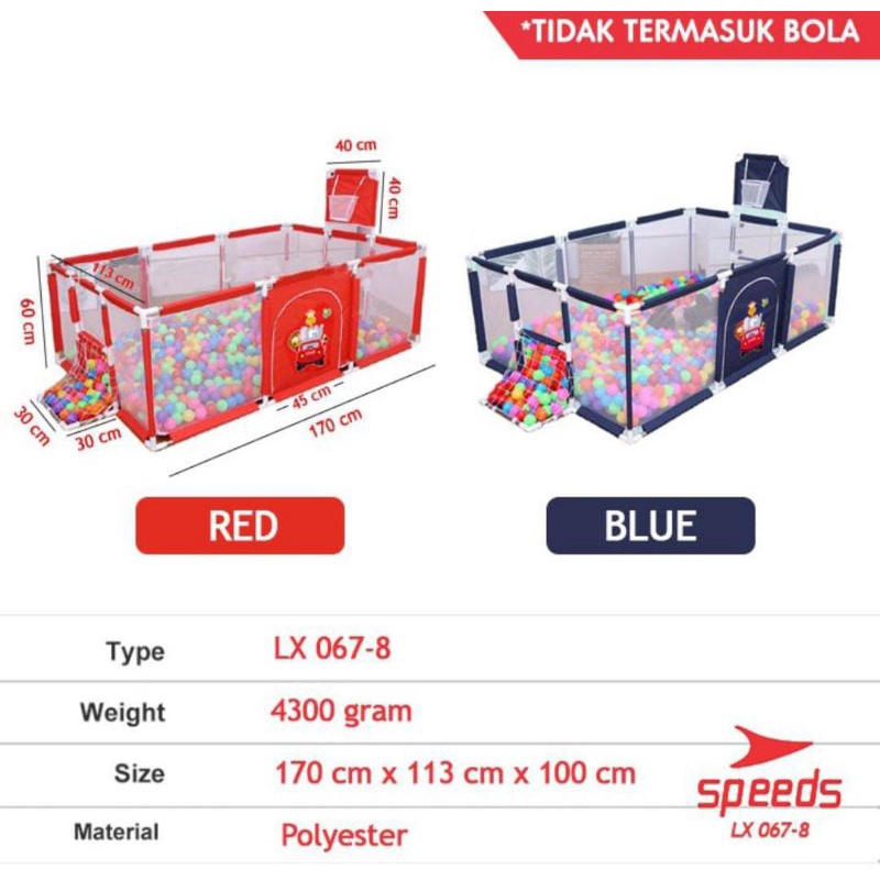 Pagar anak mandi bola