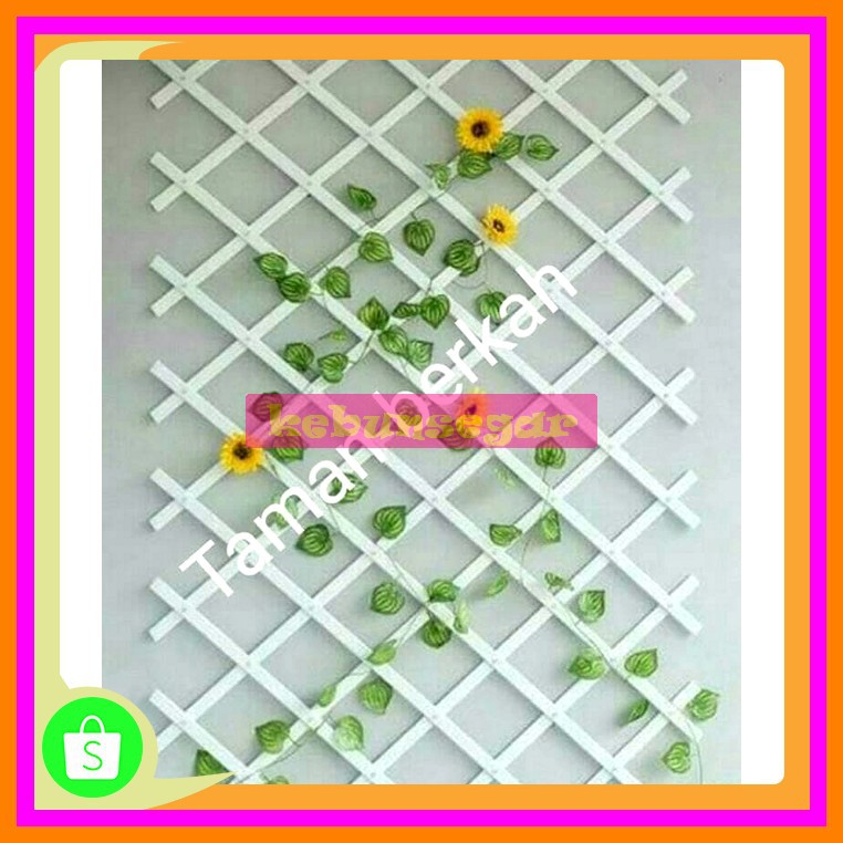 Terbaik/'Promo Pagar Tanaman Rambat /Teralis Plastik / Pagar Rambat - Putih