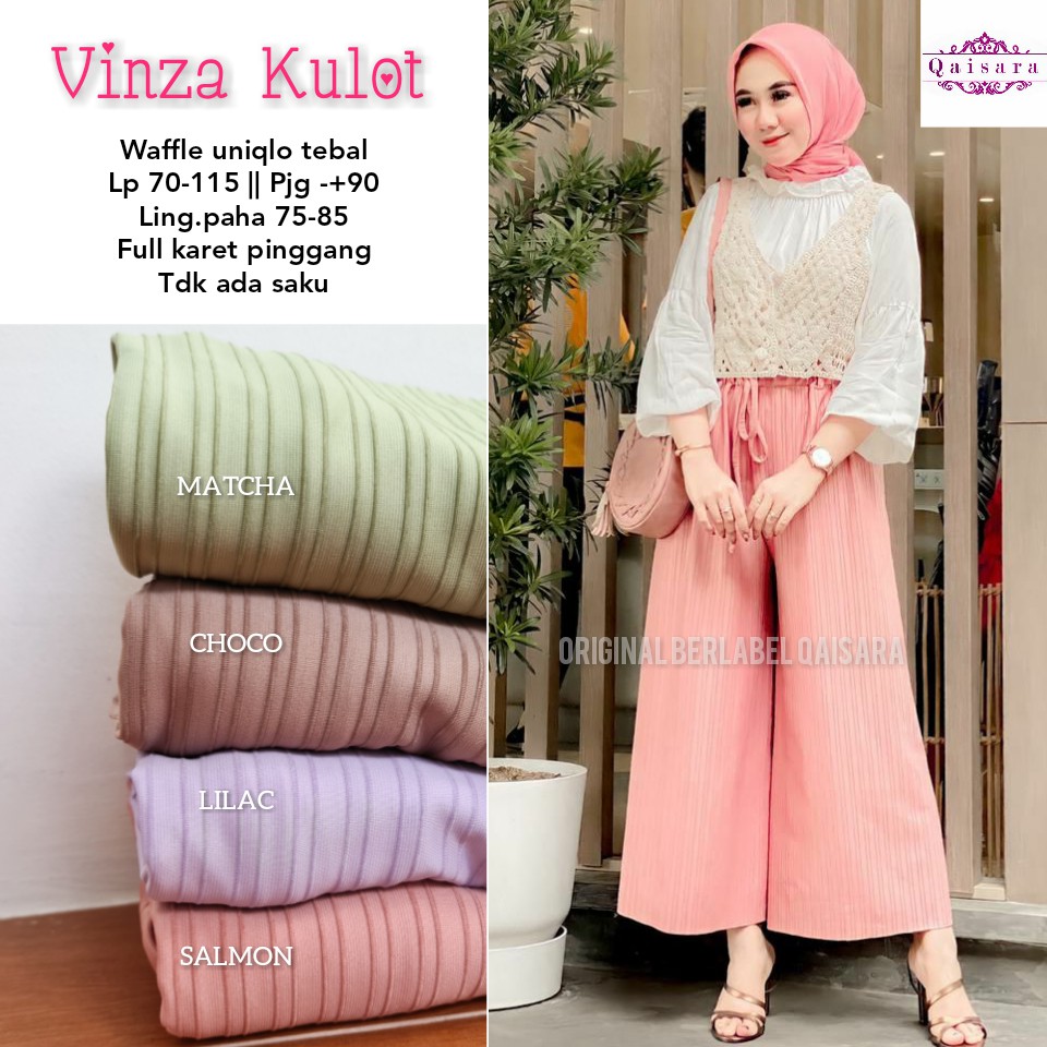 Kulot Vinza Bahan Waffle Uniqlo Tebal