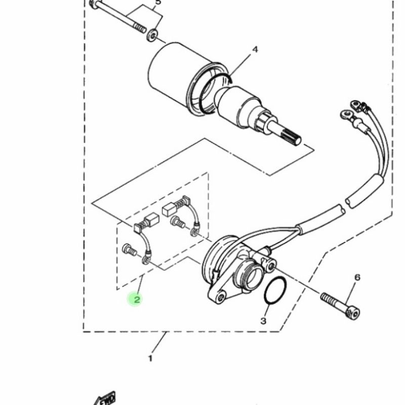ARENG COOL DINAMO STARTER ASSY F1ZR ORI YGP FIZR FIZ F1Z R BRUSH SET ARANG SETATER STATER STARTING