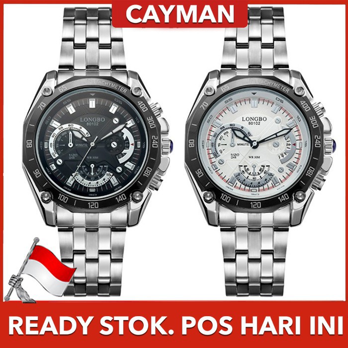 ★ Cayman ★ Longbo Jam Tangan Pria Korea Fashion Stainless Steel Quartz Men Women Analog Watch SW164