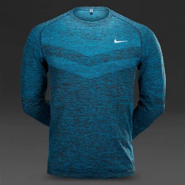 Best Seller Kaos Running Nike Men S Dri Fit Knit Lengan Panjang Go Shopee Indonesia