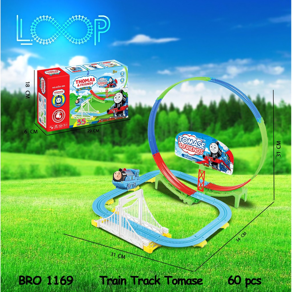 HLStrain-BRO1169 MAINAN KERETA TRACK THOMAS ROLLER COASTER THOMAS