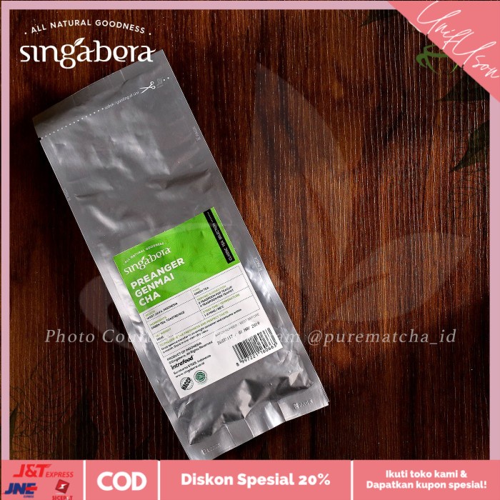 

⭐COD⭐ Singabera Teh Premium Indonesia - Singabera Preanger Genmaicha 100 gr