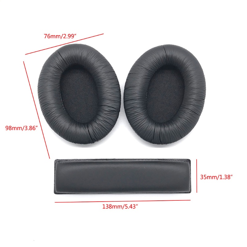 Bt 1pasang Bantalan Telinga Cushion Cover Earpads Untuk Senn-heiser HD201 HD201S HD206 HD180