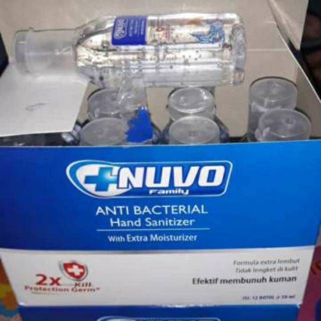 Hand Sanitizer Nuvo 1 karton, isi 36 botol