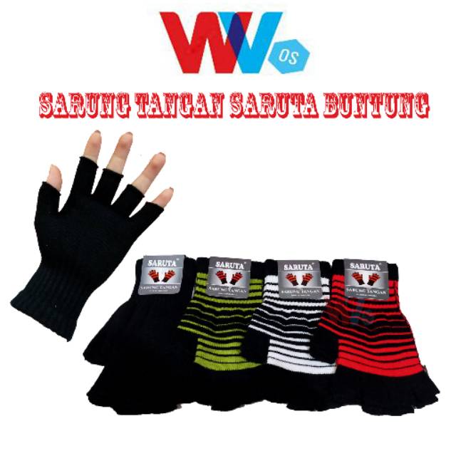 Sarung tangan motor Saruta buntung half finger harga grosir