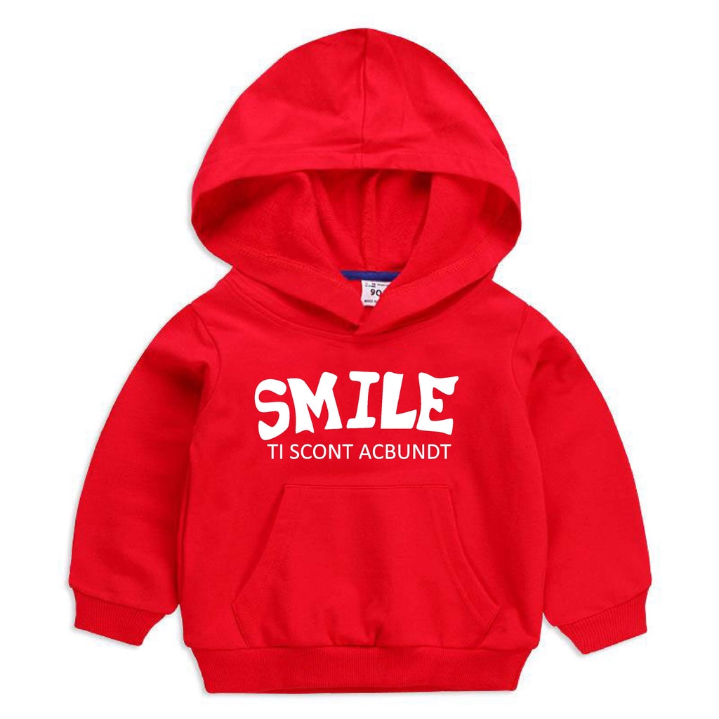 BS OUTERWEAR HOODIE  ANAK ANAK SMILE REAL PICTURE