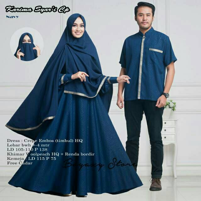 Couple Syar'i KARIMA MEWAH ELEGAN ORI BOYAZY STORE