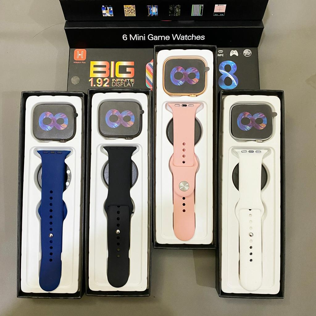 (Bisa COD) SmartWatch Series 8 i13 Pro Full Layar ADA 6 GAME Kalkulator &amp; Password Support Android Ios